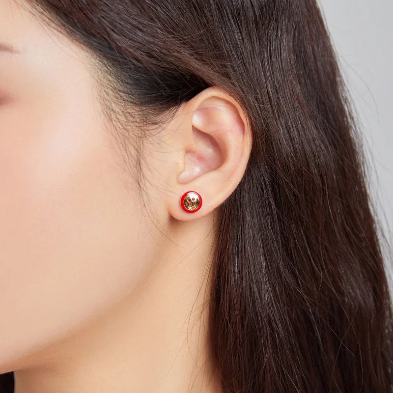 (afbeelding voor) Pandora Style Knoop Oorknopjes - SCE1060 - Bekijken 3