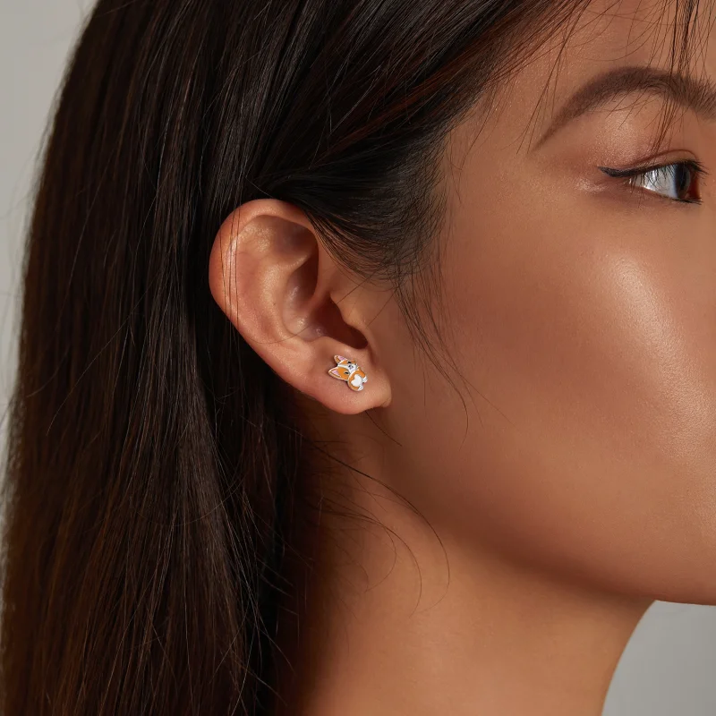 (afbeelding voor) Pandora Style Leuke Corgi Oorknopjes - SCE1281 - Bekijken 7