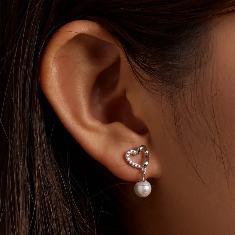 (afbeelding voor) Pandora Style Love Shell Kralen-Elegant Oorknopjes - BSE552 - Bekijken 8