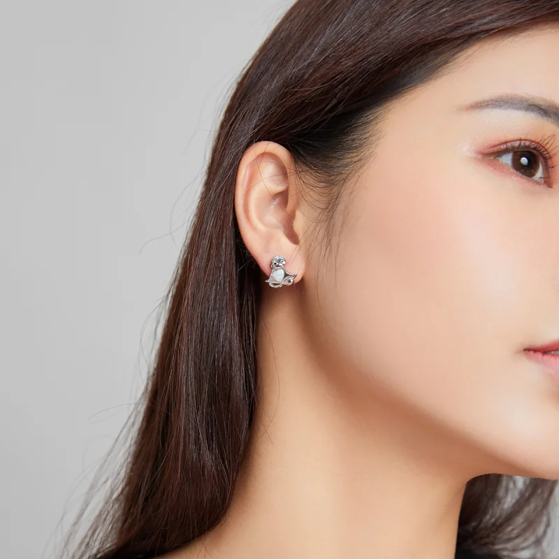 (afbeelding voor) Pandora Style Luiaard Oorknopjes - BSE483 - Bekijken 8