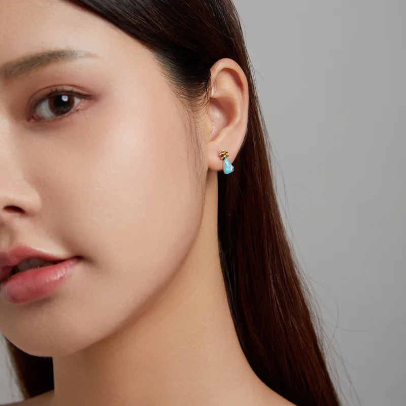 (afbeelding voor) Pandora Style Mini luit Oorknopjes - SCE1216 - Bekijken 3