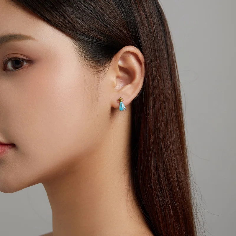 (afbeelding voor) Pandora Style Mini luit Oorknopjes - SCE1216 - Bekijken 4