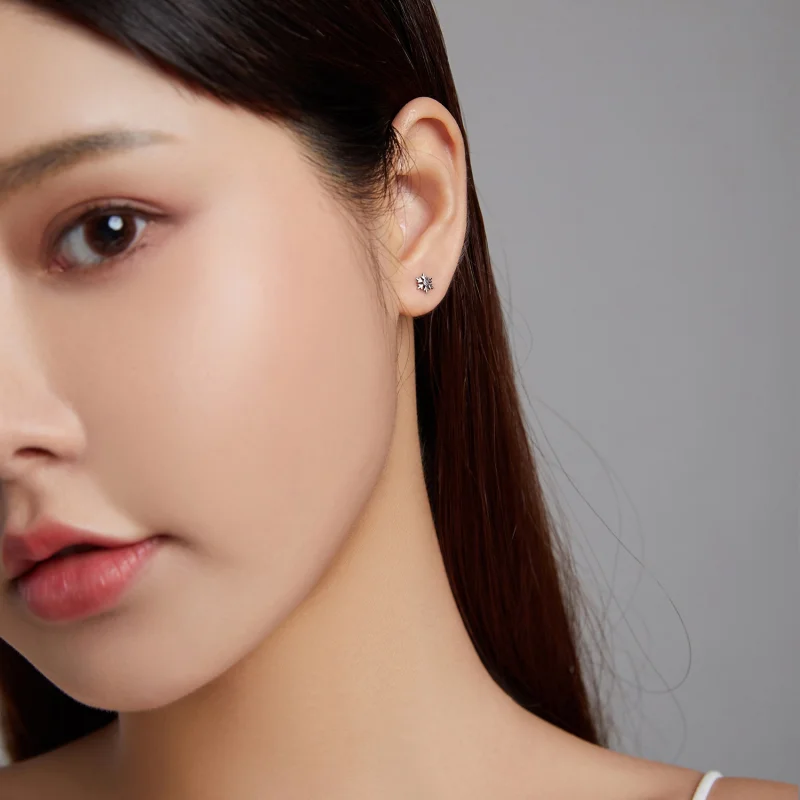 (afbeelding voor) Pandora Style Mooie sneeuwvlokken Oorknopjes - BSE529 - Bekijken 7