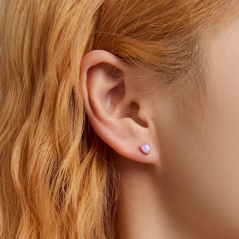 (afbeelding voor) Pandora Style Opaal Liefde Oorknopjes - SCE1383 - Bekijken 6