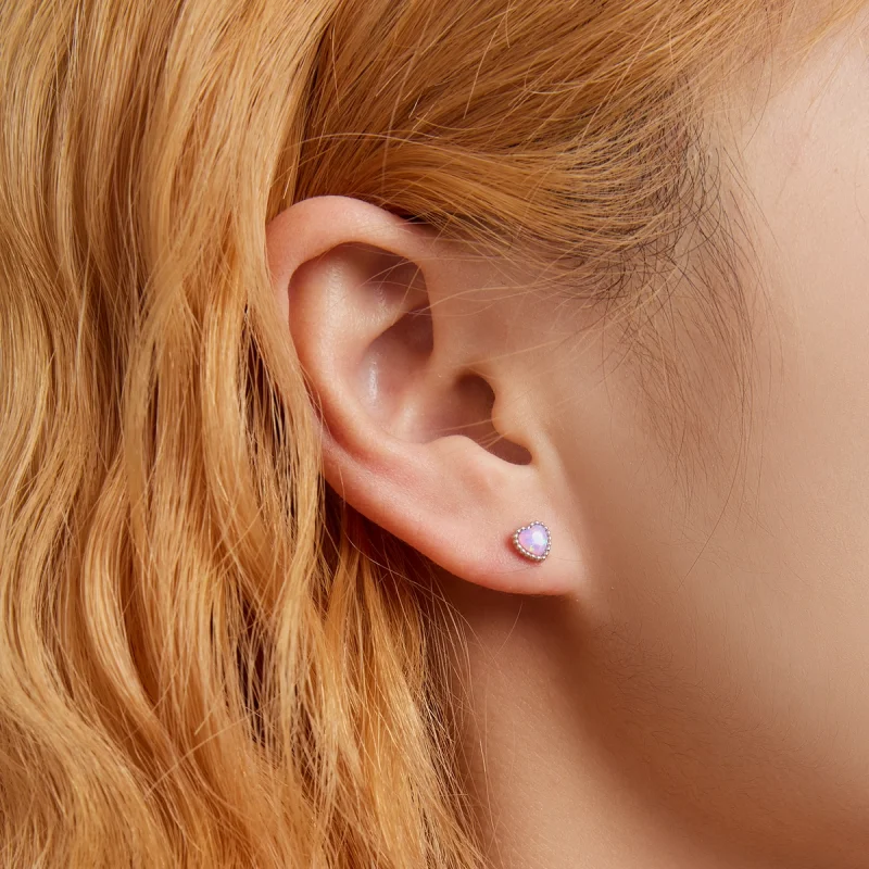 (afbeelding voor) Pandora Style Opaal Liefde Oorknopjes - SCE1383 - Bekijken 7