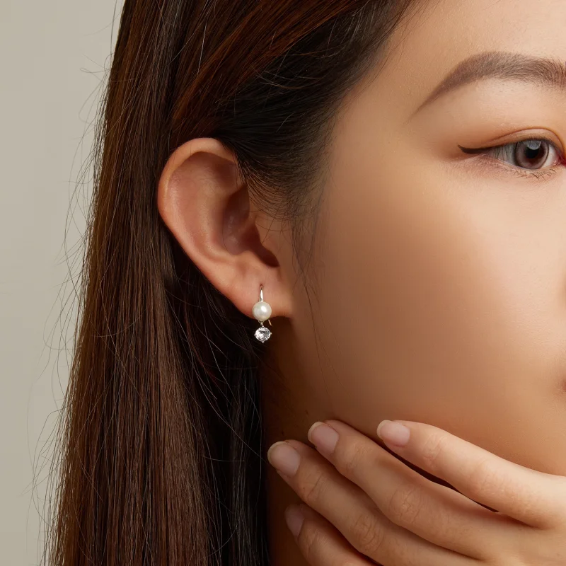 (afbeelding voor) Pandora Style Parel Oorknopjes - BSE684 - Bekijken 7