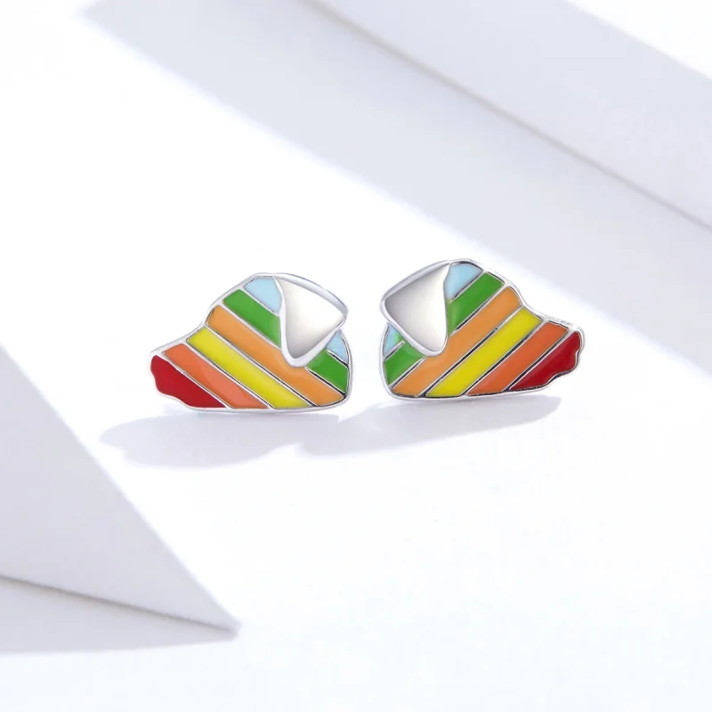 (afbeelding voor) Pandora Style Regenboog Hond Oorknopjes - SCE825 - Bekijken 2
