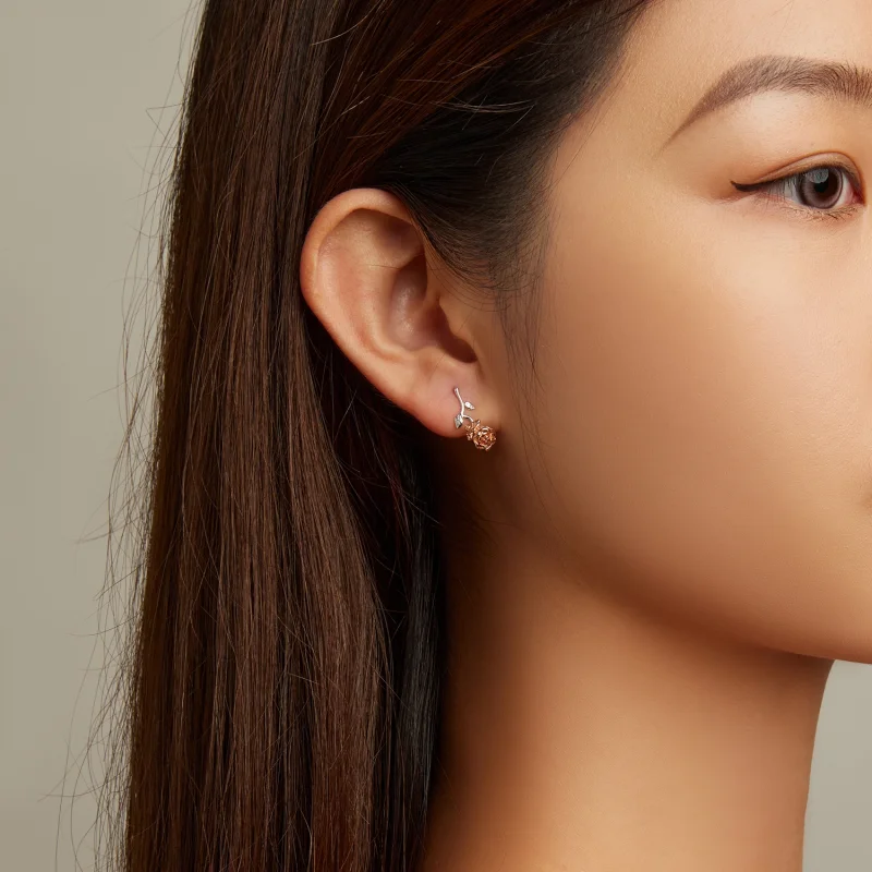 (afbeelding voor) Pandora Style Roos Oorknopjes - BSE682 - Bekijken 7