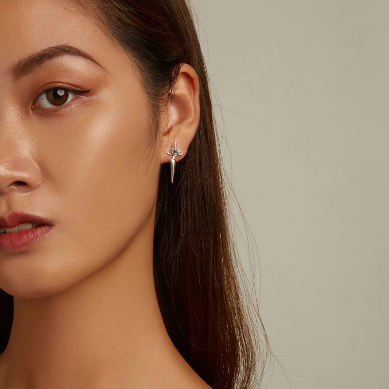 (afbeelding voor) Pandora Style Rose Dolk Oorknopjes - SCE1349 - Bekijken 6