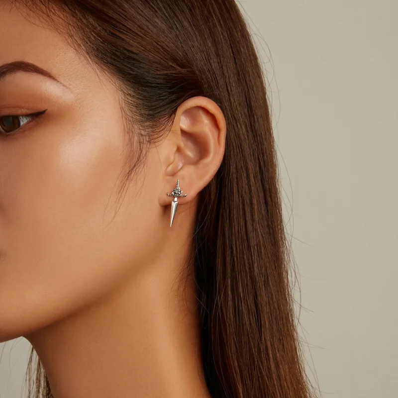 (afbeelding voor) Pandora Style Rose Dolk Oorknopjes - SCE1349 - Bekijken 7