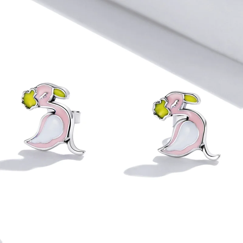 (afbeelding voor) Pandora Style Roze Flamingo Oorknopjes - SCE1276 - Bekijken 2