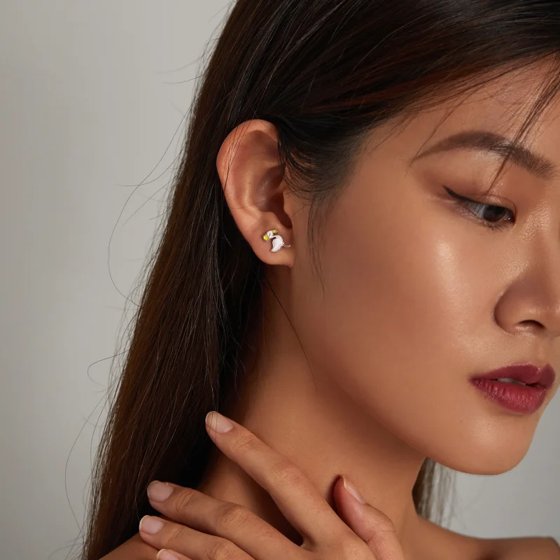 (afbeelding voor) Pandora Style Roze Flamingo Oorknopjes - SCE1276 - Bekijken 7