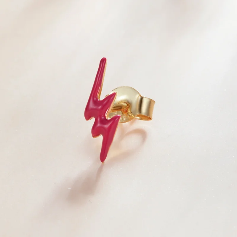 (afbeelding voor) Pandora Style Roze Lightning Oorknopjes - SCE1236 - Bekijken 2