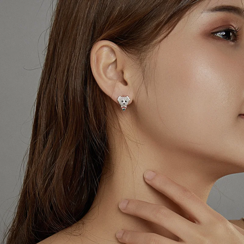 (afbeelding voor) Pandora Style Speelse Beer Oorknopjes - BSE437 - Bekijken 7