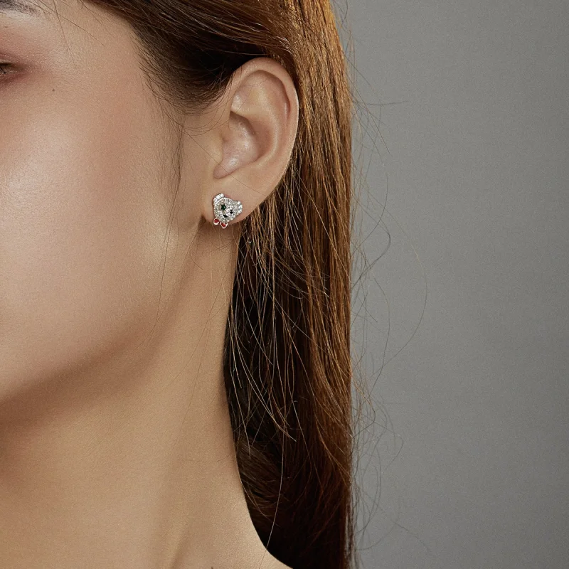 (afbeelding voor) Pandora Style Speelse Beer Oorknopjes - BSE437 - Bekijken 9