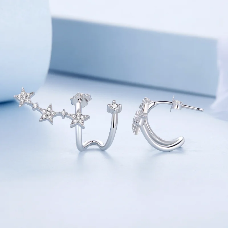 (afbeelding voor) Pandora Style Ster Oorknopjes - BSE700 - Bekijken 3