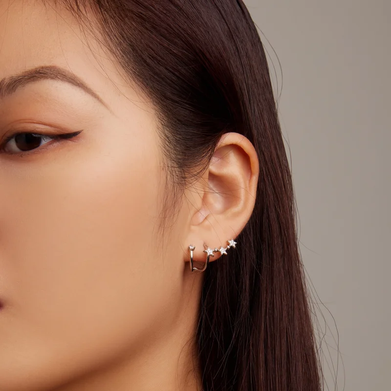 (afbeelding voor) Pandora Style Ster Oorknopjes - BSE700 - Bekijken 6
