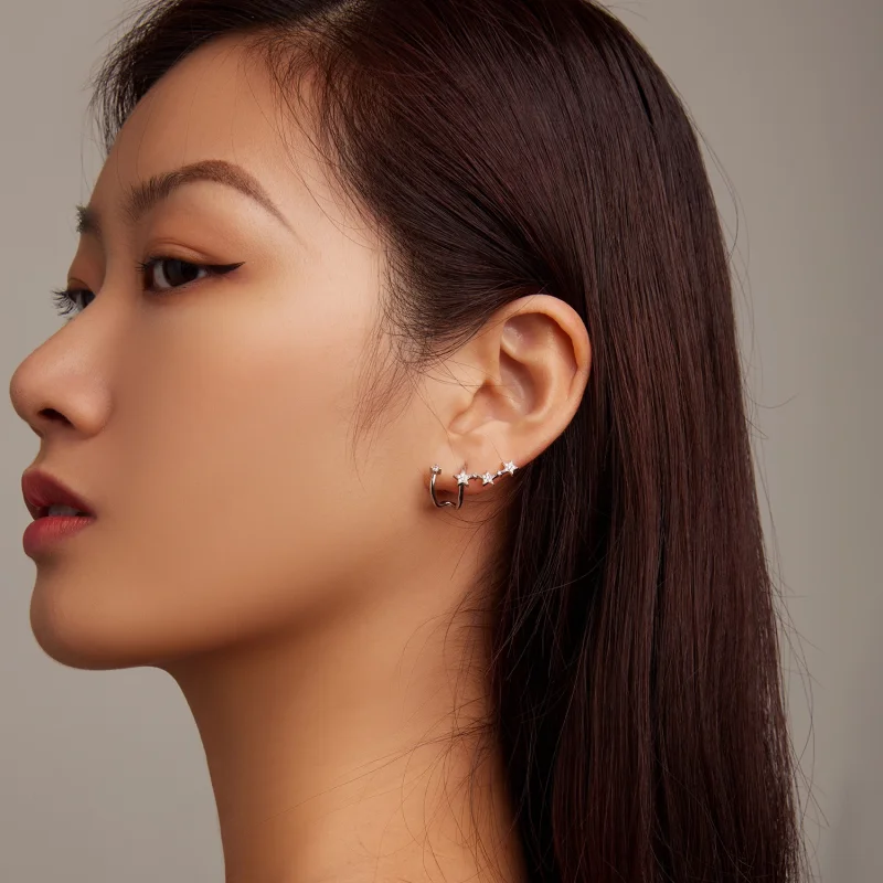 (afbeelding voor) Pandora Style Ster Oorknopjes - BSE700 - Bekijken 7