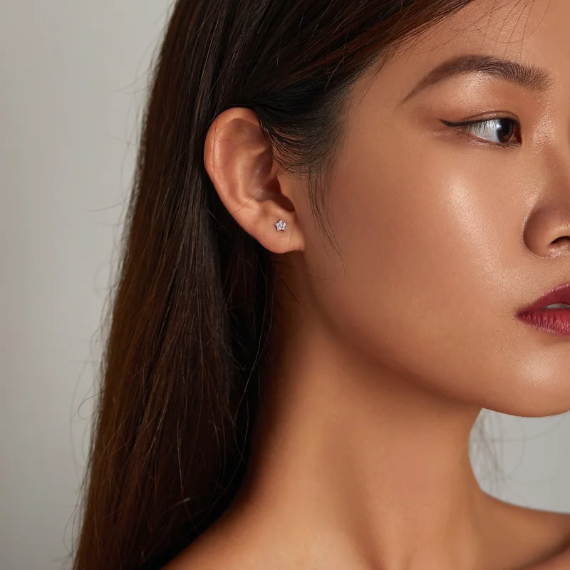 (afbeelding voor) Pandora Style Stralende Ster Oorknopjes - SCE1297 - Bekijken 7