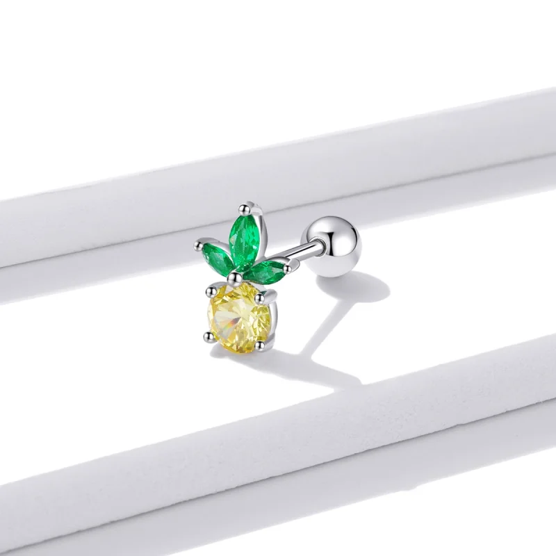 (afbeelding voor) Pandora Style Summer Sweetheart - Ananas Oorknopjes - BSE490 - Bekijken 2