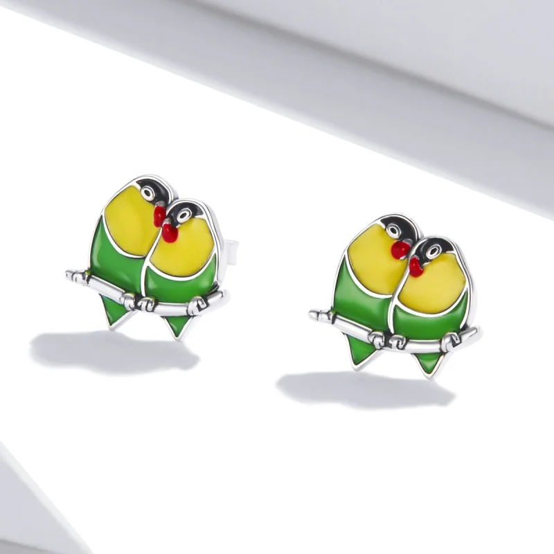 (afbeelding voor) Pandora Style Twee Wielewaal Oorknopjes - SCE1278 - Bekijken 2