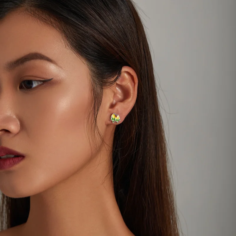 (afbeelding voor) Pandora Style Twee Wielewaal Oorknopjes - SCE1278 - Bekijken 5