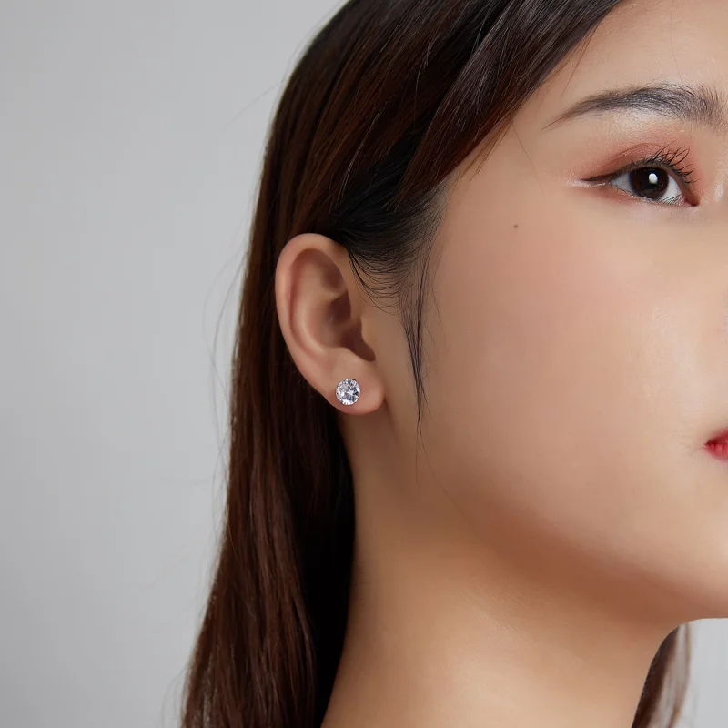 (afbeelding voor) Pandora Style Vier Klauwen Zirkoon Oorknopjes - BSE166 - Bekijken 7