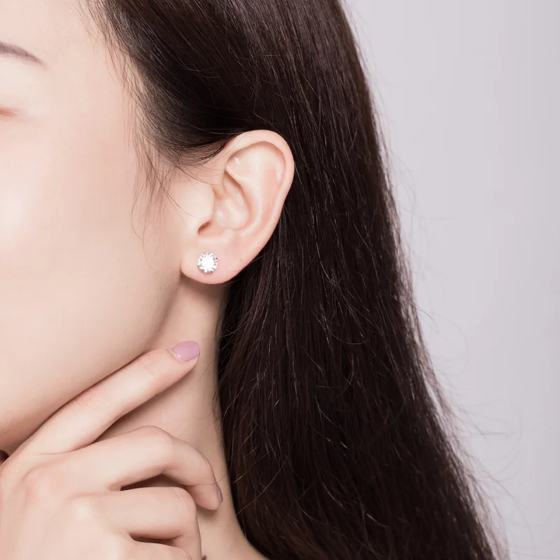 (afbeelding voor) Pandora Style Vier Klauwen Zirkoon Oorknopjes - BSE166 - Bekijken 10