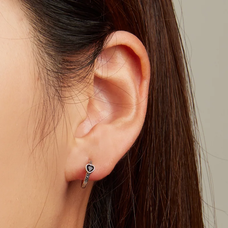 (afbeelding voor) Pandora Style Vintage Zwart Zirkoon Oorknopjes - SCE1520 - Bekijken 6