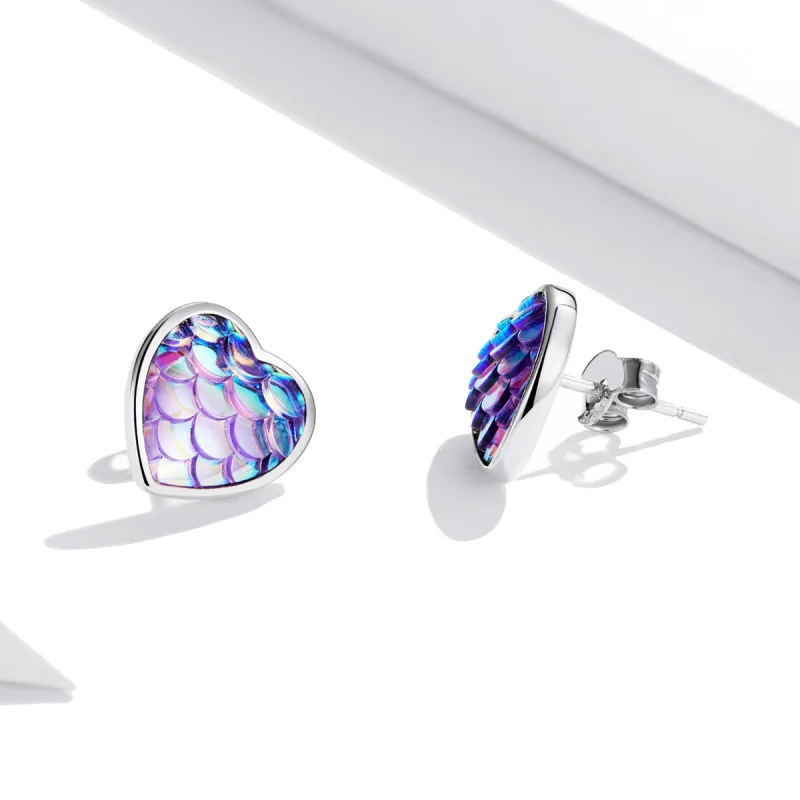 (afbeelding voor) Pandora Style Vis Schaal Hart Oorknopjes - SCE1300 - Bekijken 4