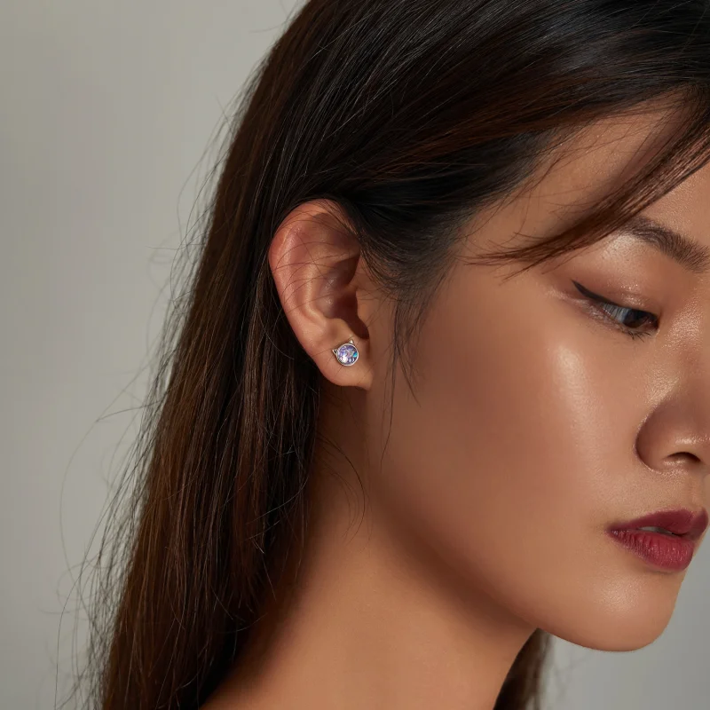 (afbeelding voor) Pandora Style Vis Schaal Kattenkop Oorknopjes - SCE1301 - Bekijken 5