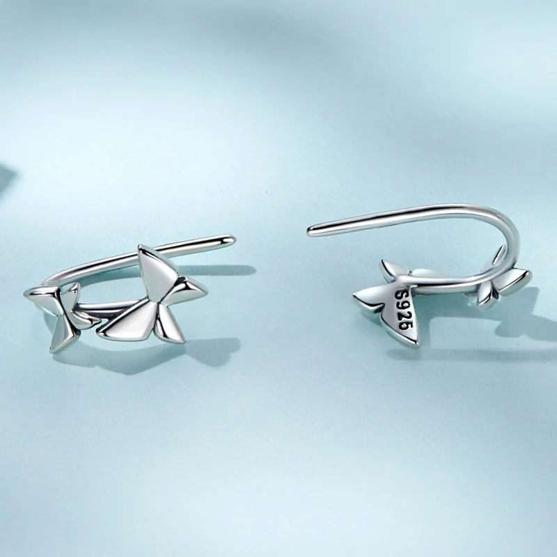 (afbeelding voor) Pandora Style Vlinder Oorknopjes - SCE1501 - Bekijken 4