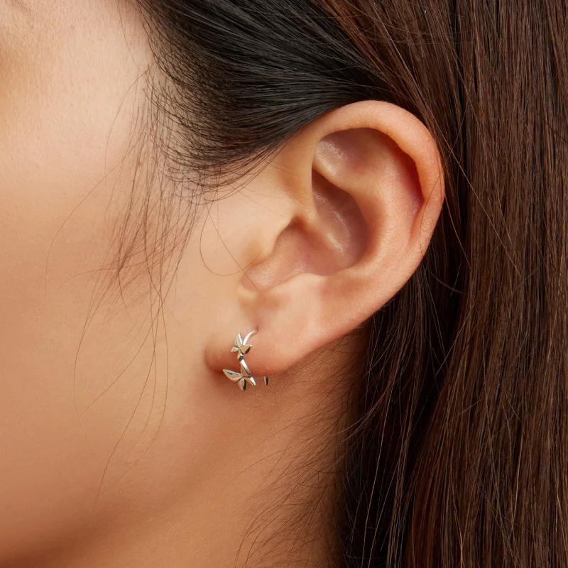 (afbeelding voor) Pandora Style Vlinder Oorknopjes - SCE1501 - Bekijken 7