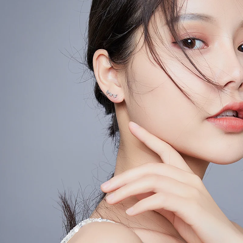 (afbeelding voor) Pandora Style Vlindervlieg Oorknopjes - BSE377 - Bekijken 7