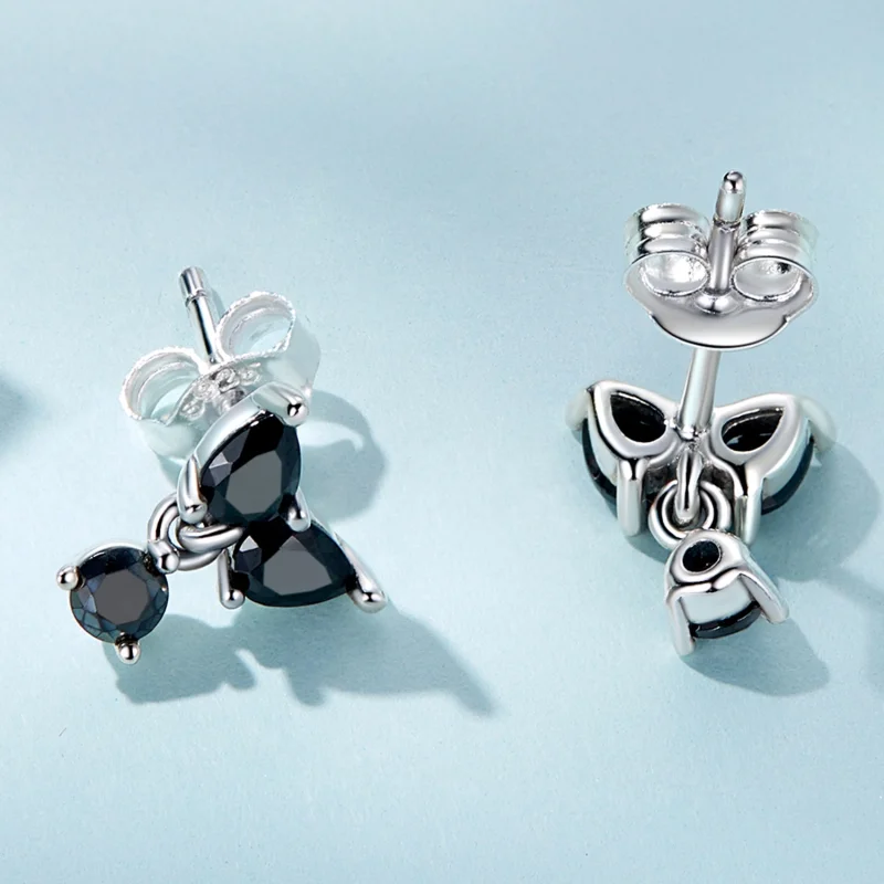 (afbeelding voor) Pandora Style Zwarte Zirkoon Oorknopjes - SCE1507 - Bekijken 3