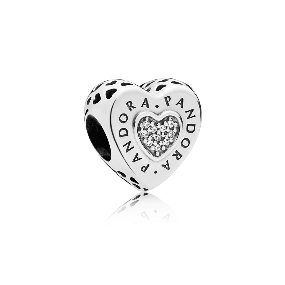 Pandora Zilveren Handtekening Hart Bedel 797375CZ Pandora Zilveren Handtekening Hart Bedel 797375CZ