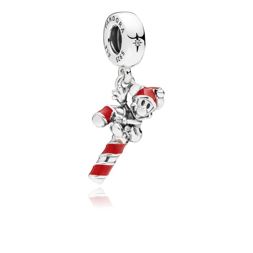 Disney, Pandora Santa Mickeys Candy Cane Bedel 797500EN09 Disney, Pandora Santa Mickeys Candy Cane Bedel 797500EN09