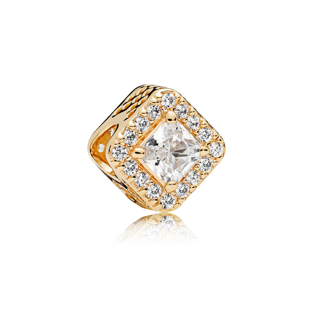 Pandora Gouden Geometrische Uitstraling Bedel 756207CZ