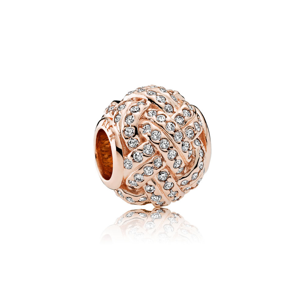 Pandora Rose Sprankelende Liefdesknoop Bedel 781537CZ Pandora Rose Sprankelende Liefdesknoop Bedel 781537CZ