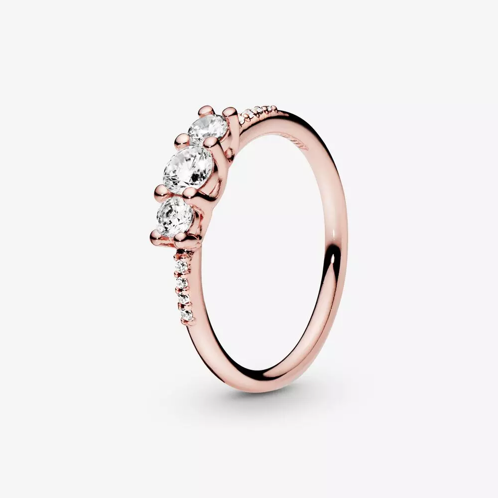 Pandora Clear Three-Stone Ring 186242CZ
