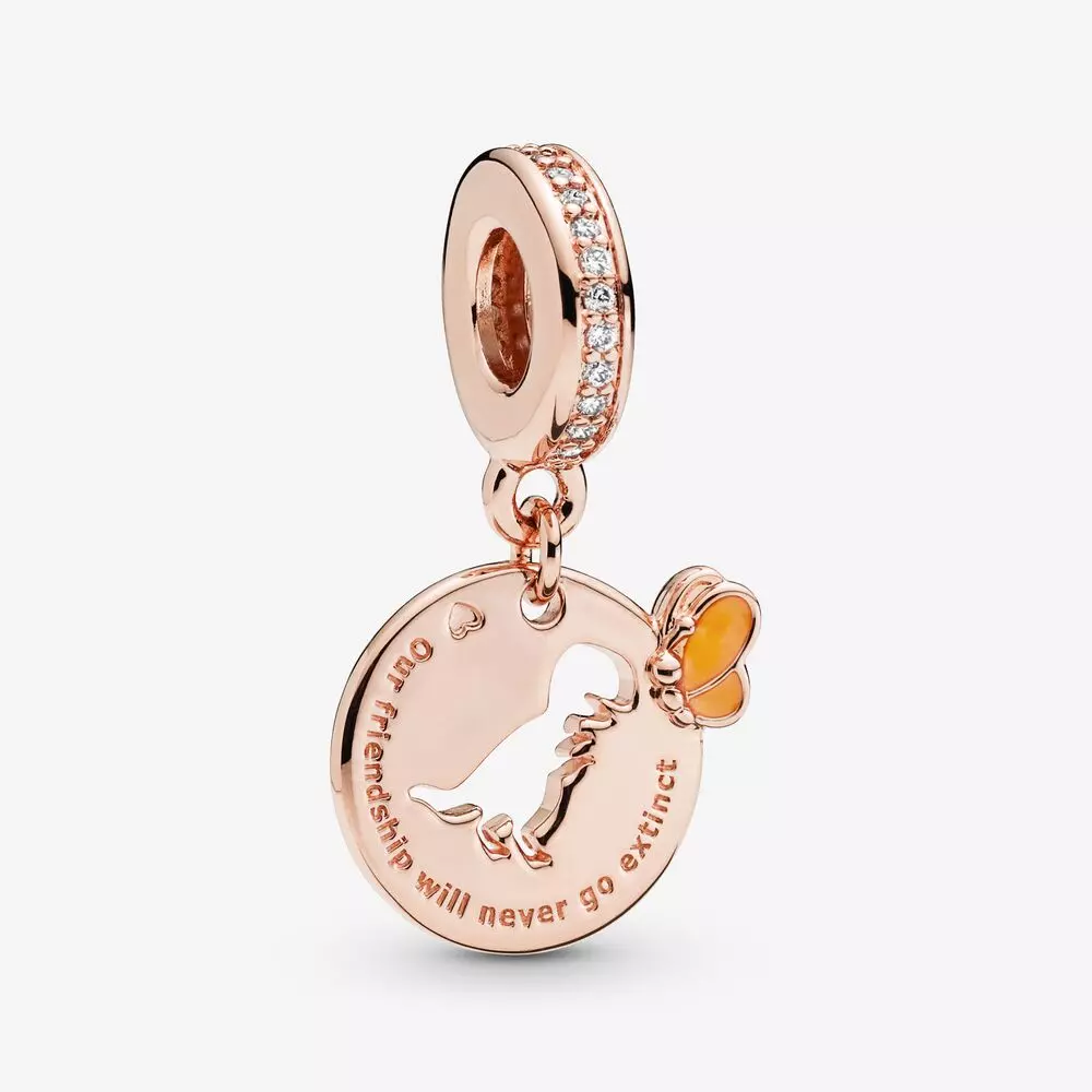 Pandora Dinosaurus & Vlinder Vriendschap Bedel 788180CZ
