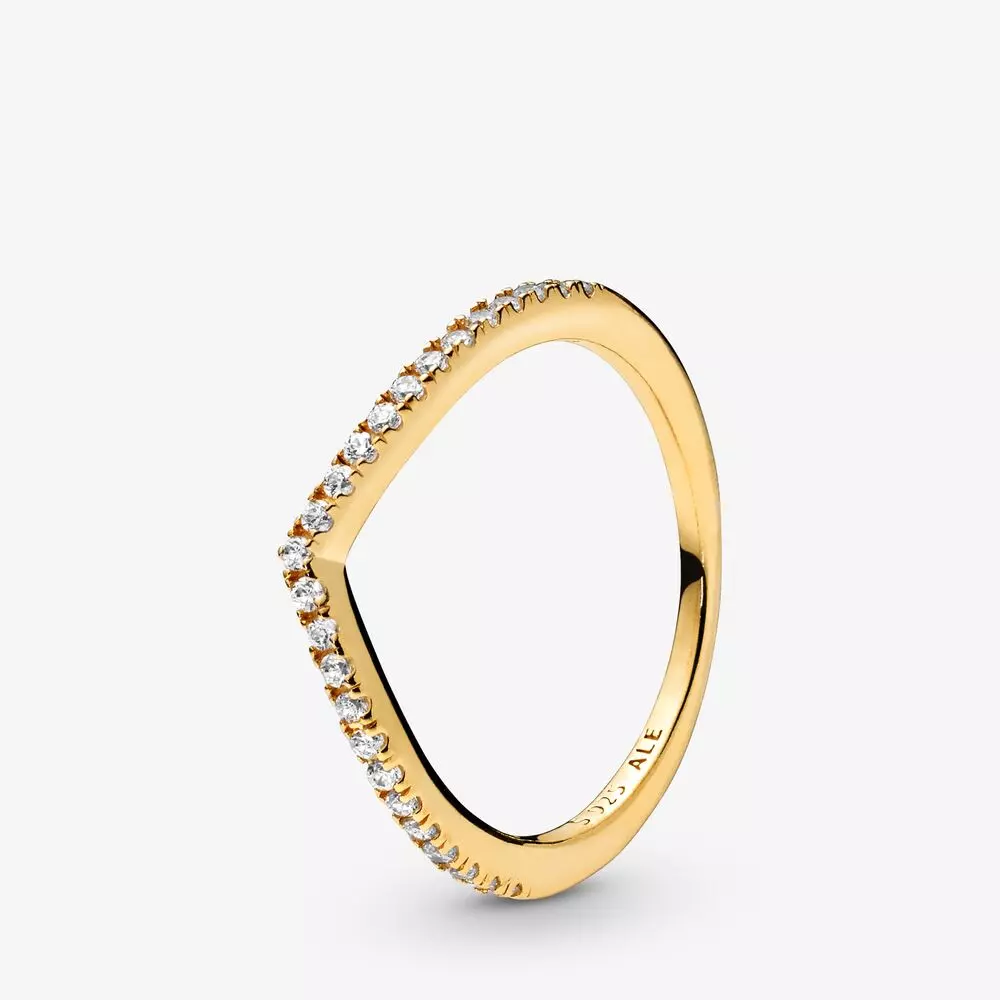 Pandora Shine Sprankelend Wishbone Bedel 166316CZ