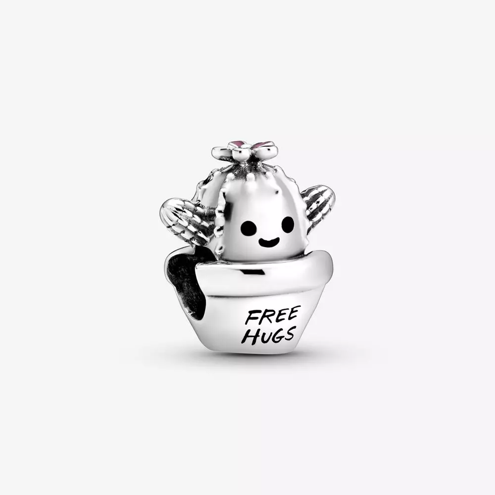 PANDORA Cactus Bedel Met Tekst 'Free Hugs' 798786C01