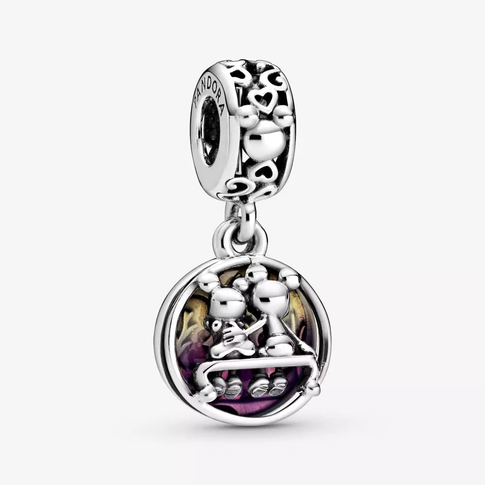 PANDORA Disney Mickey Mouse & Minnie Mouse Happily Ever After Hangende Bedel 798866C01