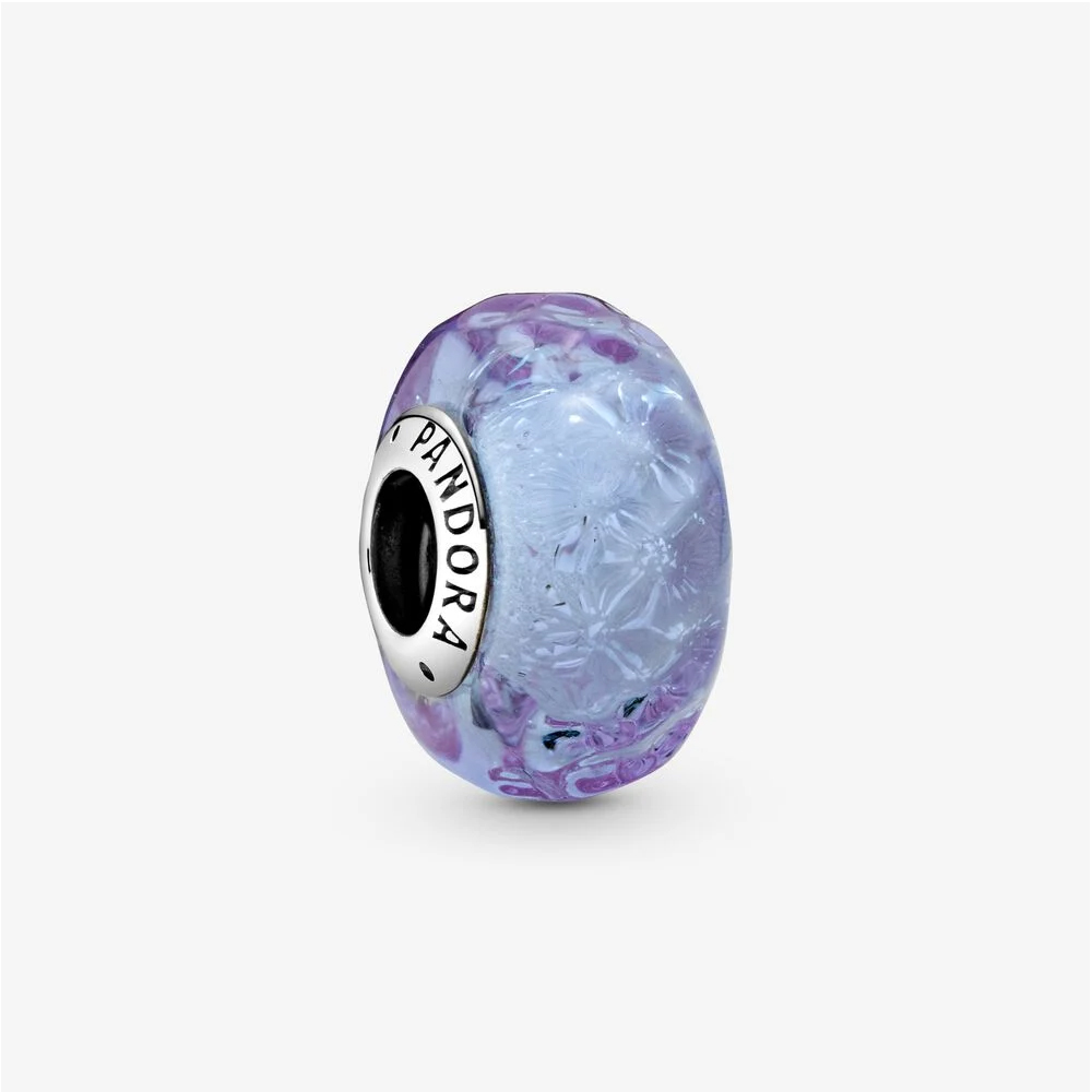 PANDORA Golvende Lavendel Muranoglazen Bedel 798875C00 PANDORA Golvende Lavendel Muranoglazen Bedel 798875C00