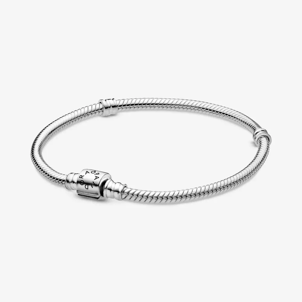 PANDORA Moments Snake Chain Armband Met Cilindersluiting 598816C00
