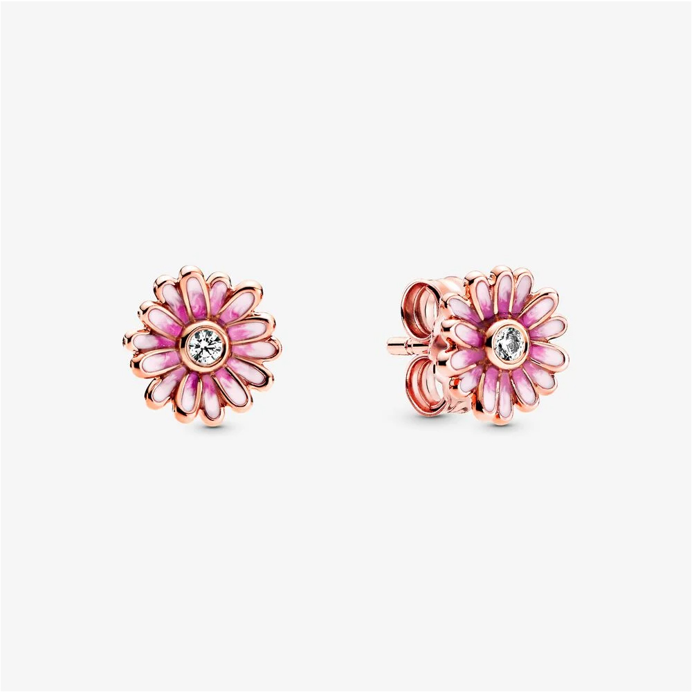 PANDORA Roze Madeliefjes Oorknopjes 288773C01