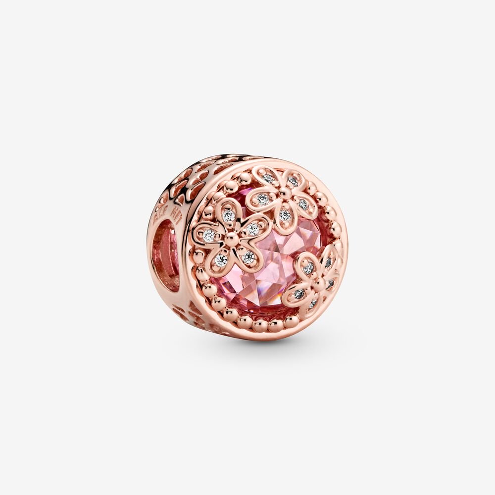 PANDORA Sprankelend Roze Madeliefje Bedel 782055C01 PANDORA Sprankelend Roze Madeliefje Bedel 782055C01