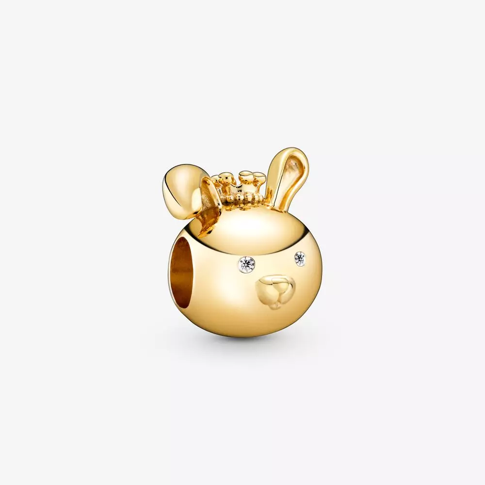 PANDORA Stralend Konijn Bedel 768585C01