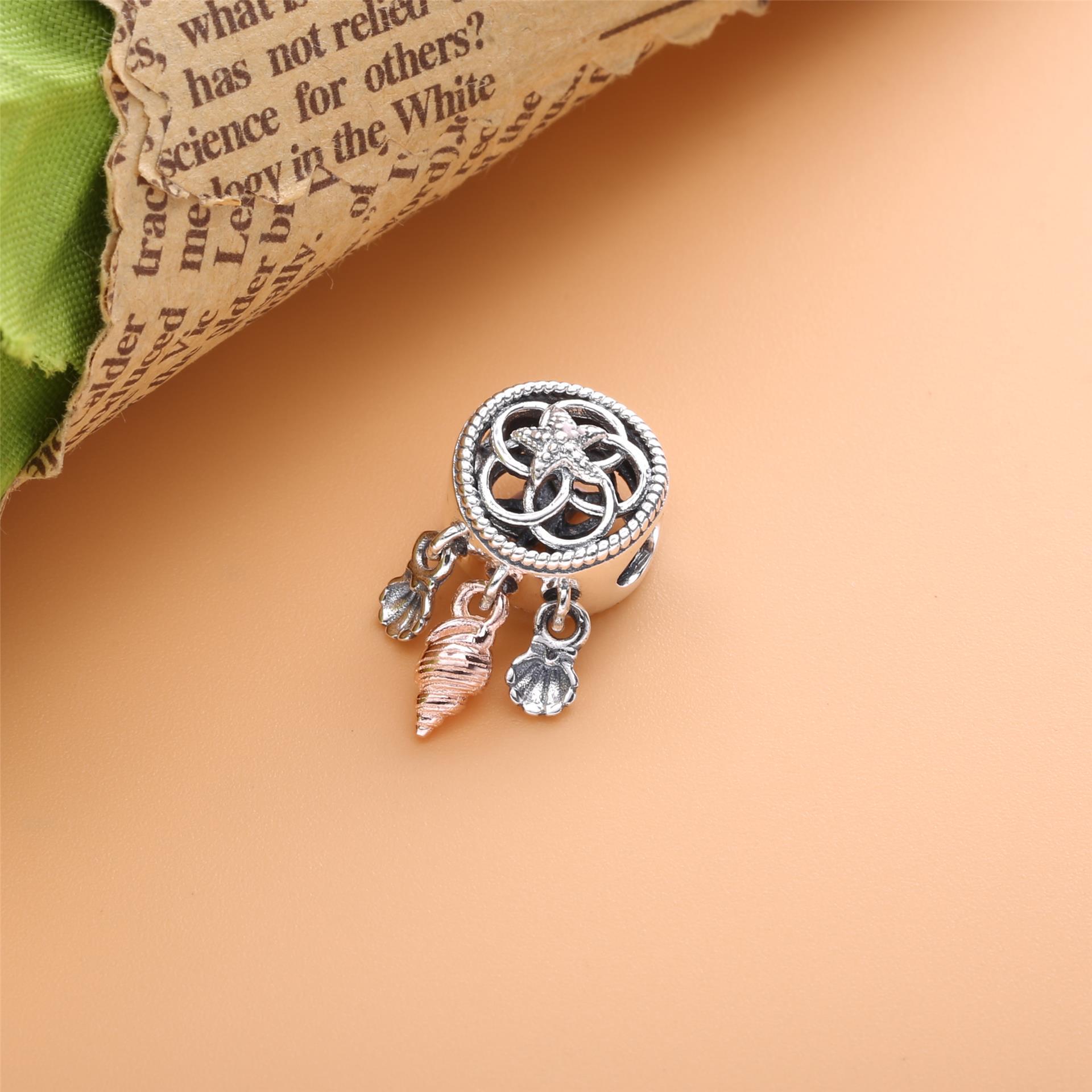 Ażurowy Charms Łapacz Snów Z Muszlą 788944c00
